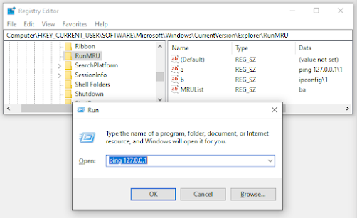 RunMRU Registry Example 1