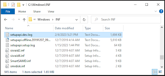 Setup API Device Log