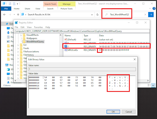 WordWheelQuery Registry Location