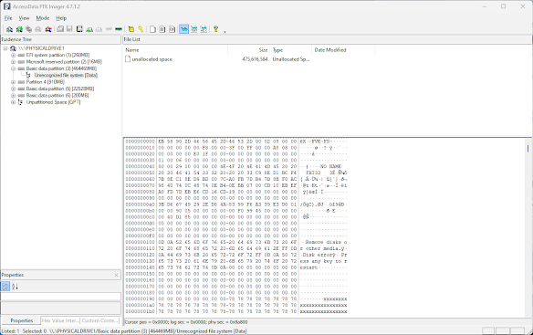Unencrypted NTFS Partition