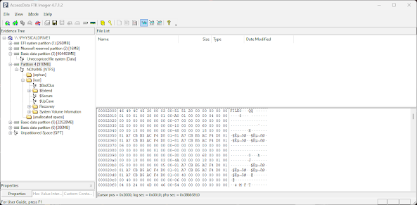 MFT FILE0 Entry