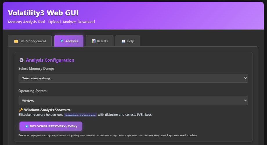 Volatility Bitlocker Plugin Added