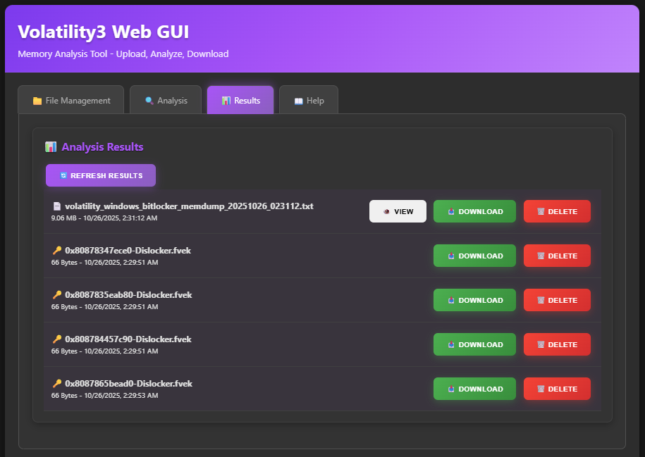 Bitlocker Plugin in Web UI