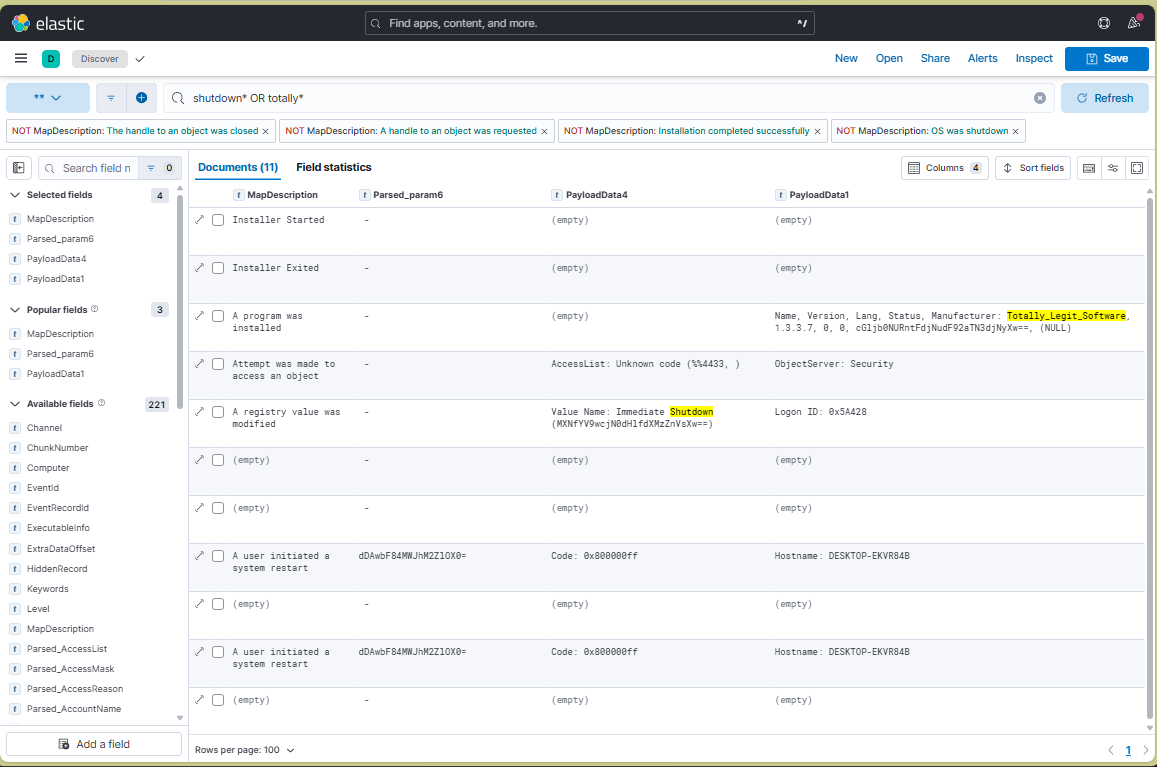 Event ID 1074 - System Shutdown